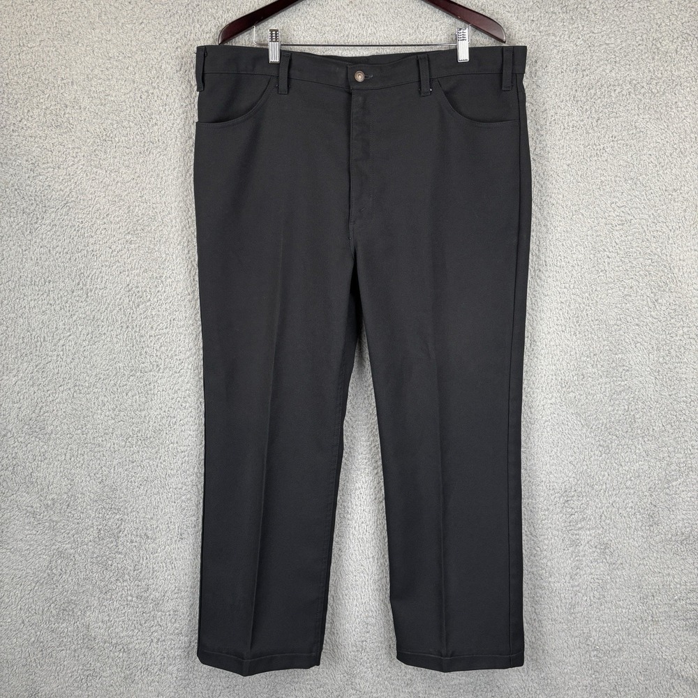 Vintage Levi's 517 Pants Mens 40x30 Black Bootcut Dacron Polyester 80s Western